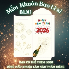 Bao lì xì giấy nến in logo theo mẫu chọn-Bloc 10-BLX1