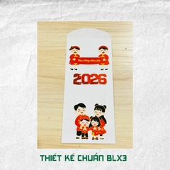 Bao lì xì giấy nến in logo theo mẫu chọn-Bloc 10-BLX3