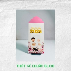 Bao lì xì giấy nến in logo theo mẫu chọn-Bloc 10-BLX10