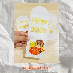 Bao lì xì giấy nến in logo theo mẫu chọn-Bloc 10-BLX5