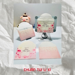 Bao lì xì giấy nến in logo theo mẫu chọn-Bloc 10-BLX12