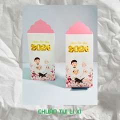 Bao lì xì giấy nến in logo theo mẫu chọn-Bloc 10-BLX11