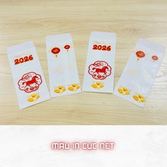 Bao lì xì giấy nến in logo theo mẫu chọn-Bloc 10-BLX2