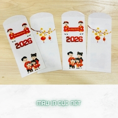 Bao lì xì giấy nến in logo theo mẫu chọn-Bloc 10-BLX3