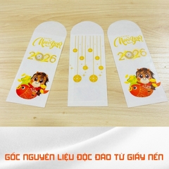 Bao lì xì giấy nến in logo theo mẫu chọn-Bloc 10-BLX5