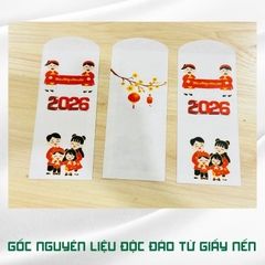 Bao lì xì giấy nến in logo theo mẫu chọn-Bloc 10-BLX3