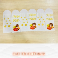 Bao lì xì giấy nến in logo theo mẫu chọn-Bloc 10-BLX5