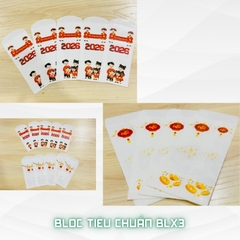 Bao lì xì giấy nến in logo theo mẫu chọn-Bloc 10-BLX3