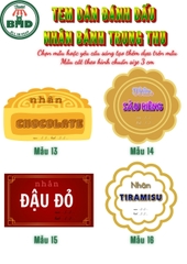 Tem dán đánh dấu nhân bánh trung thu chuẩn size 3 cm-Block 120 hoặc 600 tem-chọn mẫu hoặc theo thiết kế