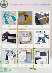 Thiệp Cưới-Thiệp Mời-Thiệp sinh nhật giấy Mỹ thuật Trắng & Màu Cơ Bản - Block 100 thiệp