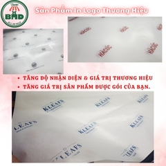 Giấy nến gói cho quần áo-giầy dép-túi thời trang chuẩn size in logo 65x48cm (kiểu gói cỡ vừa)