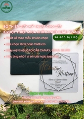 Thiệp Cưới-Thiệp Mời-Thiệp sinh nhật giấy Mỹ thuật Cao Cấp & Ruột Mica - Block 100 thiệp