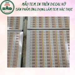 Tem Decal Vỡ in & tạo hình theo thiết kế-3 Block Chuẩn 1/10/100 tờ
