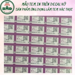 Tem Decal Vỡ in & tạo hình theo thiết kế-3 Block Chuẩn 1/10/100 tờ