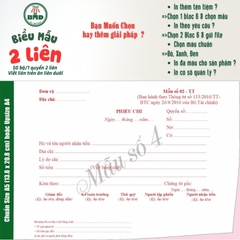 Phiếu Chi 2 liên-Bloc 2 (in sẵn) & Bloc 6 (chọn mẫu in tên) hoặc theo thiết kế