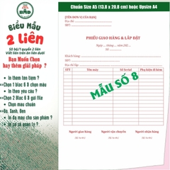 Phiếu giao hàng 2 liên-Bloc 2 (in sẵn) & Bloc 6 (chọn mẫu in tên) hoặc theo thiết kế