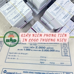 Giấy niêm phong mệnh giá ngân hàng theo mẫu chuẩn in thêm logo hoặc thiết kế yêu cầu-block 5k/10k/20k/50k
