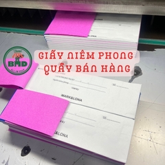 Giấy niêm phong mệnh giá ngân hàng theo mẫu chuẩn in thêm logo hoặc thiết kế yêu cầu-block 5k/10k/20k/50k