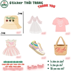 Tem thank you (trơn/in tên tiệm) chuẩn size vuông/tròn 3/3.8/6.8 cm-Bloc đồng giá-chọn mẫu hoặc in theo thiết kế
