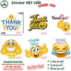 Tem thank you (trơn/in tên tiệm) chuẩn size vuông/tròn 3/3.8/6.8 cm-Bloc đồng giá-chọn mẫu hoặc in theo thiết kế