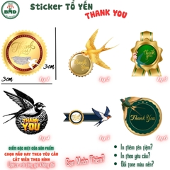 Tem thank you (trơn/in tên tiệm) chuẩn size vuông/tròn 3/3.8/6.8 cm-Bloc đồng giá-chọn mẫu hoặc in theo thiết kế