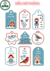 Thẻ treo - Block 100 thẻ - Chọn kiểu mẫu hình