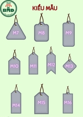 Thẻ treo - Block 100 thẻ - Chọn kiểu mẫu hình