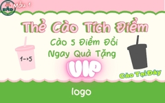 Tem Nhãn - Thẻ cào trúng thưởng size 5x8 cm-Bloc lẻ 100 - sỉ 1000 thẻ - Chọn mẫu hoặc theo thiết kế
