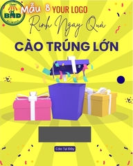 Tem Nhãn - Thẻ cào trúng thưởng size 5x4 cm-Bloc lẻ 100 - sỉ 1000 thẻ - Chọn mẫu hoặc theo thiết kế