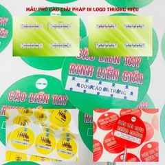 Tem Nhãn - Thẻ cào trúng thưởng size vuông hoặc tròn 6x6 cm-Bloc lẻ 100 - sỉ 1000 thẻ - Chọn mẫu hoặc theo thiết kế