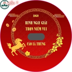 Tem Nhãn - Thẻ cào trúng thưởng size vuông hoặc tròn 3.8x3.8 cm-Bloc lẻ 100 - sỉ 1000 thẻ - Chọn mẫu hoặc theo thiết kế
