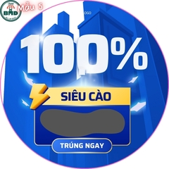 Tem Nhãn - Thẻ cào trúng thưởng size vuông hoặc tròn 6x6 cm-Bloc lẻ 100 - sỉ 1000 thẻ - Chọn mẫu hoặc theo thiết kế