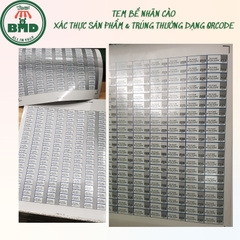Tem bể cào xác thực & trúng thưởng 1.8x3.8cm-Block 100/1000/10000 tem