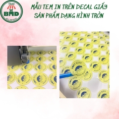 Tem Decal giấy in & tạo hình theo thiết kế-3 Block Chuẩn 1/10/100 tờ