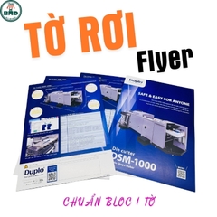 Tờ rơi (Flyer) A4 hoặc 30x80cm - Catalogue A4 - Bloc chuẩn 1 tờ hoặc 1 quyển- in theo thiết kế với chuẩn quy cách mô tả