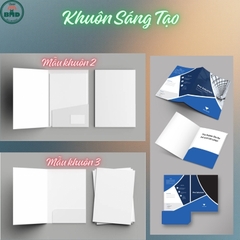 Folder (bìa hồ sơ)-Bloc 10/Bloc 100 chọn mẫu khuôn & in theo thiết kế
