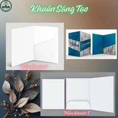 Folder (bìa hồ sơ)-Bloc 10/Bloc 100 chọn mẫu khuôn & in theo thiết kế