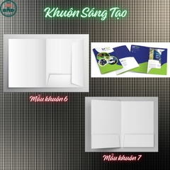 Folder (bìa hồ sơ)-Bloc 10/Bloc 100 chọn mẫu khuôn & in theo thiết kế