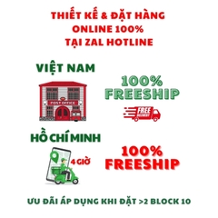 Tem Decal Vỡ in & tạo hình theo thiết kế-3 Block Chuẩn 1/10/100 tờ