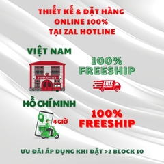 Tem Decal Xi Bạc/Xi Vàng in & tạo hình theo thiết kế-3 Block Chuẩn 1/10/100 tờ