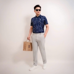 Áo Phông Nam Onno A226-HOAXANH