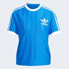 Áo Adidas Adicolor 3 Stripes Pinstripe Blue [ IY7233 ]