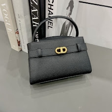 Túi Charles & Keith Aubrielle Metallic-Buckle Top Handle Bag - Black [ CK2-50270880 ]