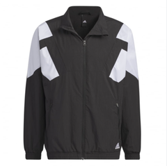 Áo Khoác Gió Adidas Lót Nỉ Màu Đen [ IT6071 ]