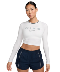 Áo Nike Sportswear Chill Knit Slim Long Sleeve Crop Graphic [ FZ2859-100 ]
