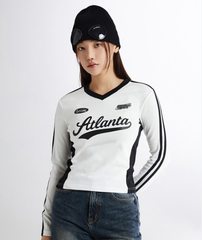 Áo Thun Dài Tay Spao Atlanta White [ SPLWE23G51 04 ]