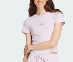 Áo Adidas Essentials 3-Stripes Slim Baby Pink [ JE1248 ]