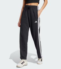 Quần Adidas Essentials 3-Stripes Open Hem French Terry Pants Black [ JW7182 ]