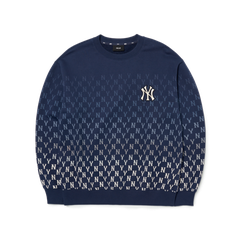 Áo Mlb Monogram Gradation Allover Overfit Swatshirts NY Yankees Navy [ 3AMTM1024-50NYD ]