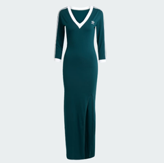 Váy Adidas Adicolor Classics 3-Stripes Maxi Dress Green [ JY2940 ]